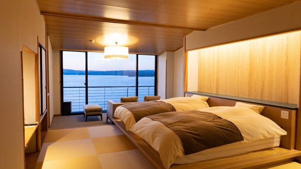 海の見える基本客室ツインベッド【食事会場：個室】